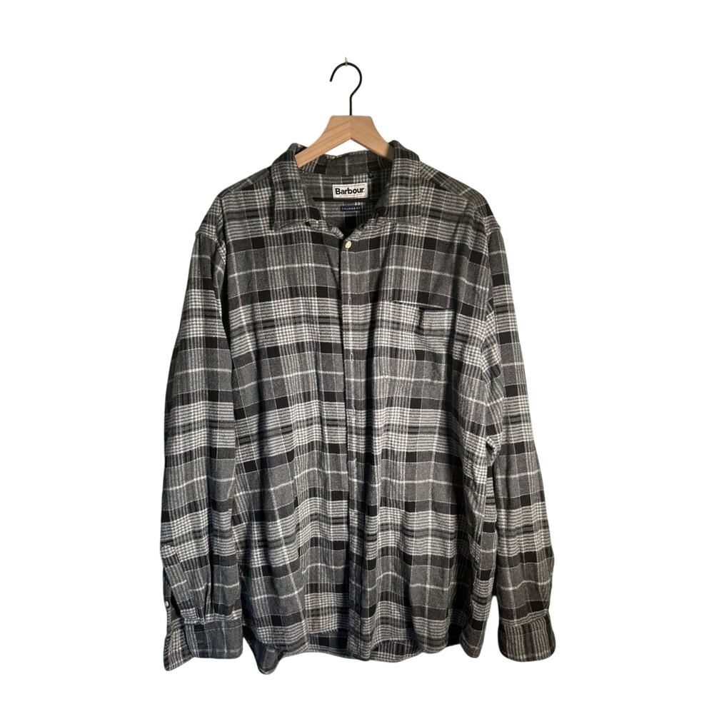 BARBOUR Cabincore classic heavy duty gorpcore outdoor wear cotton flannel XXL